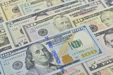 Dollar bank note money for background