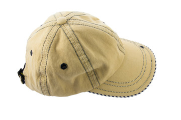 Fototapeta premium Brown baseball cap isolated on a white background