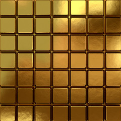 Golden chocolate block background