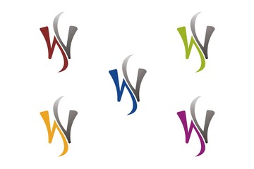 letter W/WS/SW (variant color)