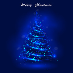 Shining christmas tree, the magic christmas tree, shinny christm