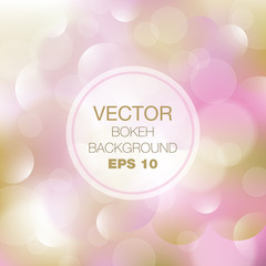 abstract vector bokeh background