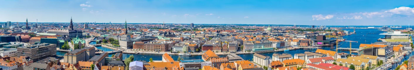 Fotobehang Copenhagen panorama © Sergii Figurnyi