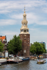 Naklejka premium Coin Tower (Munttoren) in Amsterdam
