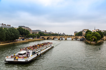 Naklejka premium Seine and Notre Dame de Paris