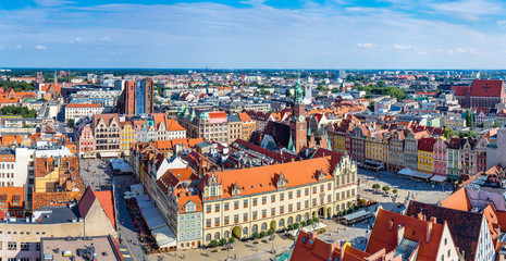 Naklejka premium Market Square in Wroclaw