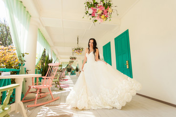 Beauty young woman in wedding dress