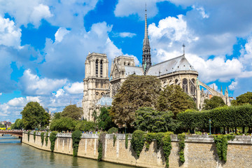 Obraz premium Seine and Notre Dame de Paris
