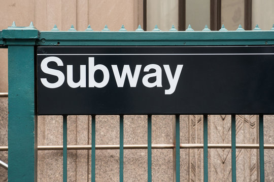 NYC Subway Entrance.