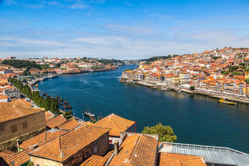 Obraz premium Aerial view of Porto in Portugal