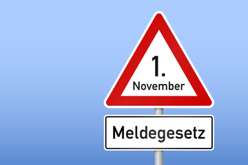 verkehrszeichen meldegesetzt I