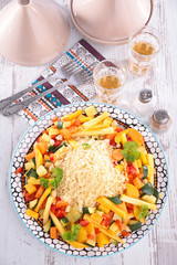 couscous and vegetable
