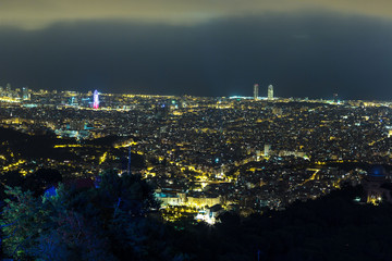 Panoramic view of Barcelona