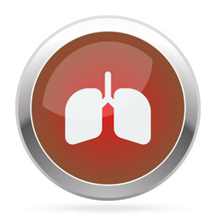 White Lungs icon on red web app button