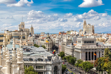 Plaza de Cibeles in Madrid - obrazy, fototapety, plakaty