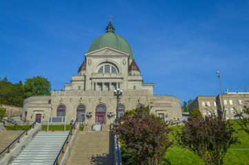 St Joseph Oratory stairs - Front View - Montreal - Canada