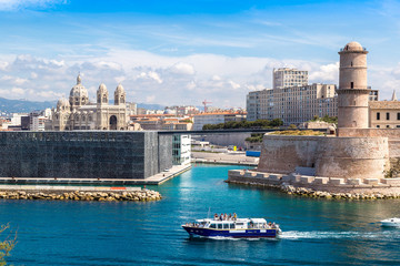 Saint Jean Castle and Cathedral de la Major  in Marseille