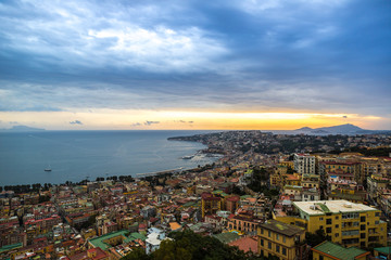 Fototapeta na wymiar Sunset over Naples