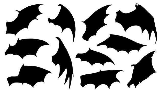 dragon wing silhouettes