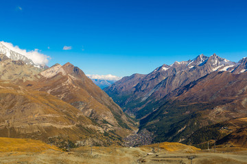 Alps mountain landscape in Swiss