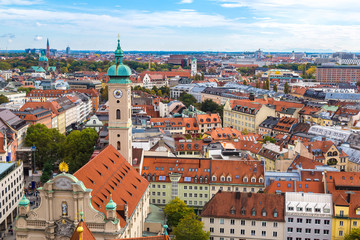 Aerial view of Munich