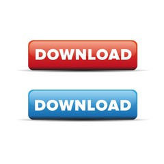 Fototapeta premium Download button vector