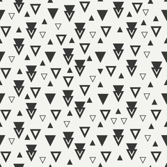 Geometric line monochrome abstract hipster seamless pattern with triangle. Wrapping paper. Scrapbook paper. Tiling. Vector illustration. Background. Graphic texture for your design, wallpaper