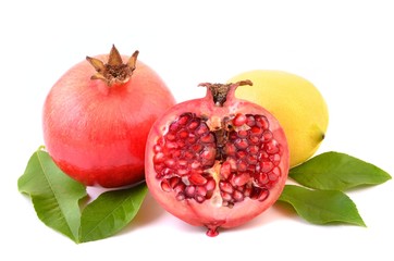 Granatapfel und lemone, vitamin C