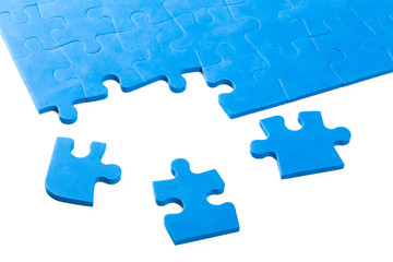 Obraz premium business concept for completing the final puzzle piece