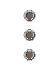 grommets on a white background