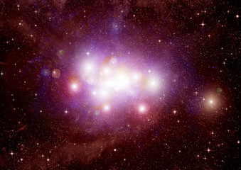 galaxy in a free space