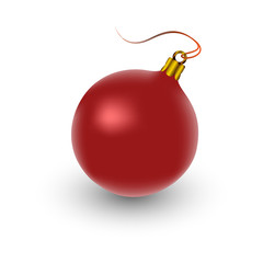 red christmas ball