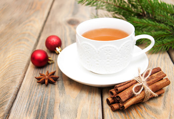 Hot christmas tea
