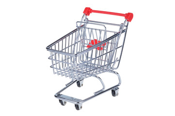 shopping cart isolated on white background