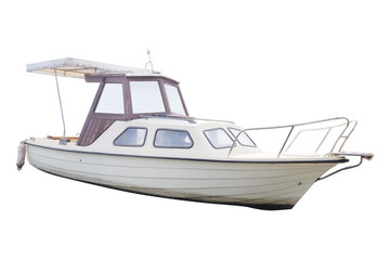 The image of an passenger motor boat
