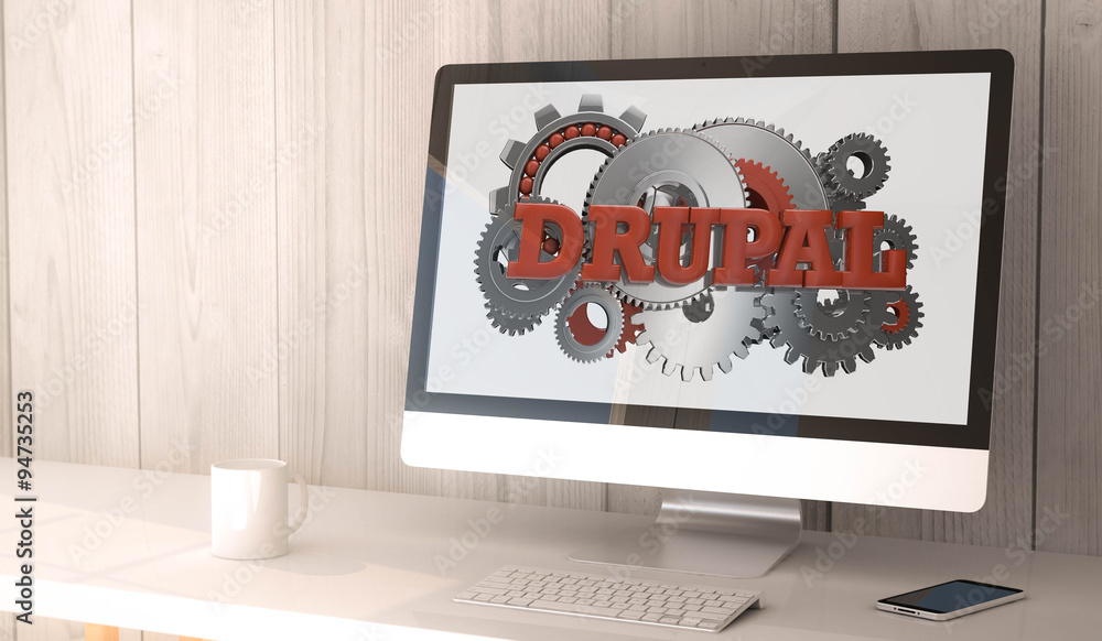 Poster desktop computer drupal