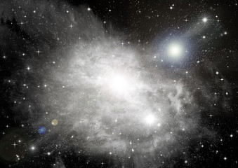 Obraz premium galaxy in a free space