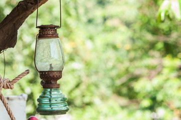Fototapeta na wymiar old lantern lamp