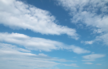 White clouds in the sky