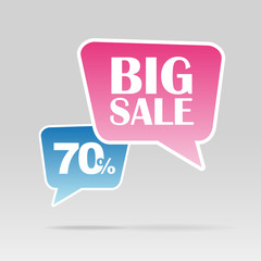 Retail Sale speech bubble, discount