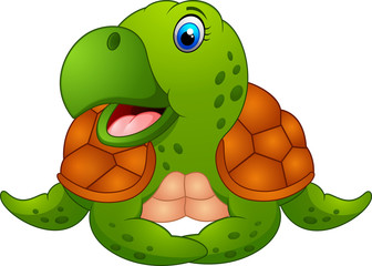 Fototapeta premium Cute turtle cartoon