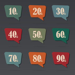 Retail Sale speech bubble, discount