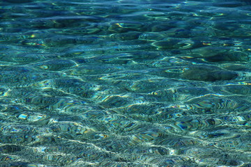 Fototapeta na wymiar Adriatic sea background in Brela , Croatia moments
