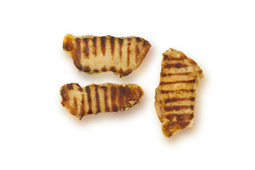 roast beef meat fillet entrecote  isolated over white background