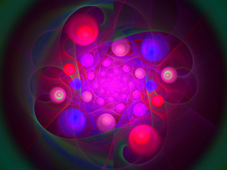 Fototapeta premium Fractal art background for creative design. Decoration for wallpaper desktop, poster, cover booklet. Abstract texture. Psychedelic. Print for clothes, t-shirt.