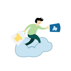 Boyfriend shopping Vector 