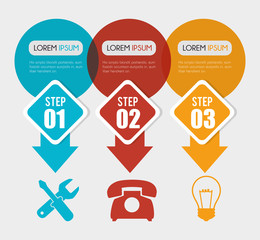 Infographic layout graphic design