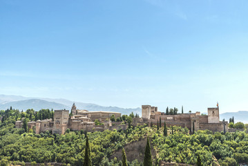 Fototapeta na wymiar The Alhambra in Granada, Spain