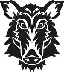 Wild pig head