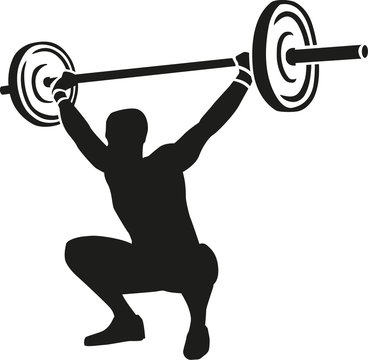 Weightslifter lifts weights